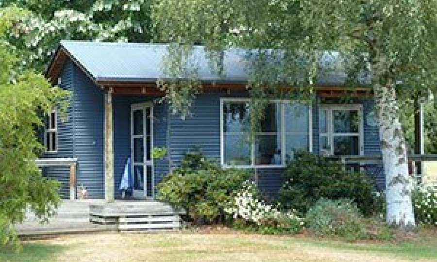 blue cottage